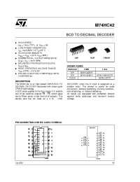 Datasheet M74HC42 manufacturer STMicroelectronics